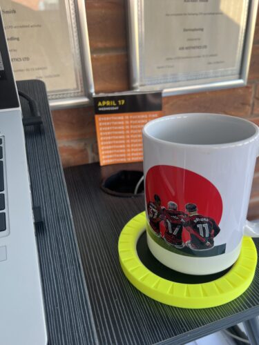 OPTICOASTER - High Visibility Coaster - High Contrast - Tactile Lip - Blindness and Vision Loss Visually Impaired Visual Impairment photo review